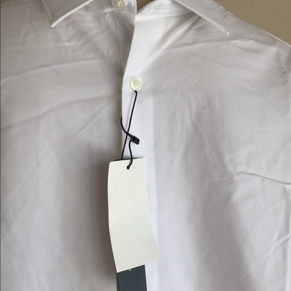 New Perry Ellis men’s dressy shirt White NWT - Picture 3 of 3